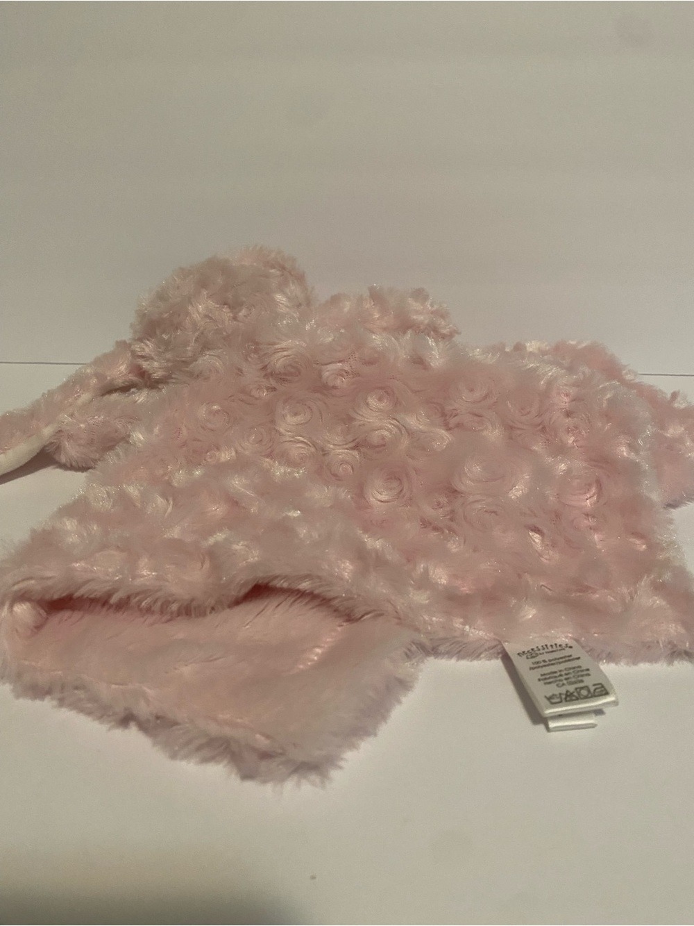 Necessities TenderTyme Pink Bunny Lovey Baby Security Blanket Swirl Plush - Picture 4 of 5